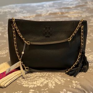 Tory Burch Black Leather McGraw NWT